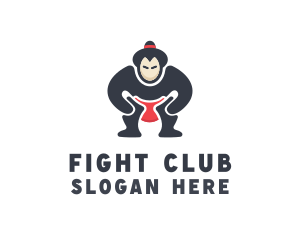 Japan Sumo Wrestler logo design