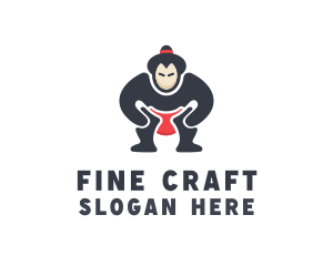 Japan Sumo Wrestler logo design