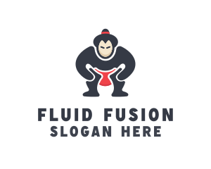 Japan Sumo Wrestler logo design