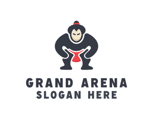 Japan Sumo Wrestler logo design