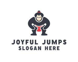 Japan Sumo Wrestler logo design