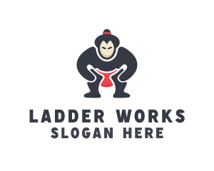 Japan Sumo Wrestler logo design