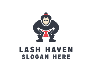 Japan Sumo Wrestler logo design