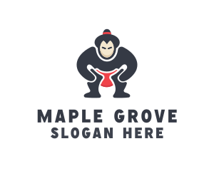 Japan Sumo Wrestler logo design