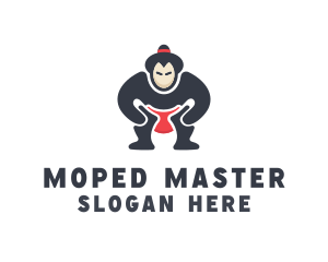 Japan Sumo Wrestler logo design