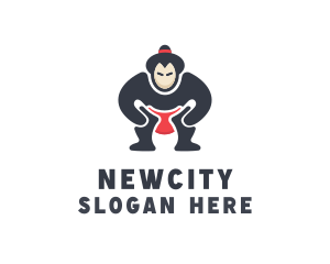 Japan Sumo Wrestler logo design