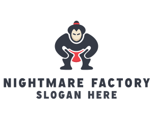 Japan Sumo Wrestler logo design