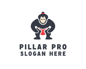 Japan Sumo Wrestler logo design