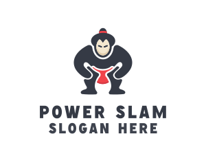 Wrestler - Japan Sumo Wrestler logo design