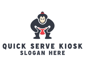 Japan Sumo Wrestler logo design