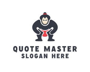 Japan Sumo Wrestler logo design