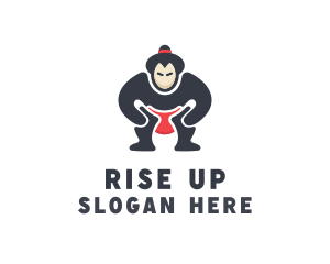 Japan Sumo Wrestler logo design