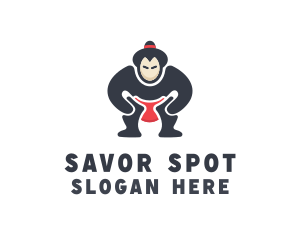 Japan Sumo Wrestler logo design