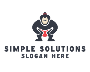 Japan Sumo Wrestler logo design