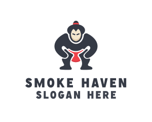 Japan Sumo Wrestler logo design