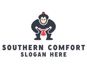 Japan Sumo Wrestler logo design