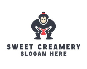 Japan Sumo Wrestler logo design