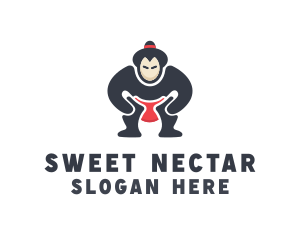 Japan Sumo Wrestler logo design