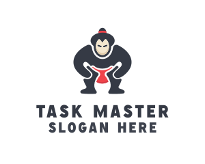 Japan Sumo Wrestler logo design