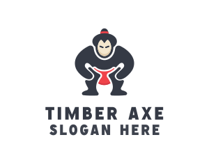 Japan Sumo Wrestler logo design