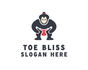 Japan Sumo Wrestler logo design