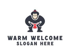 Japan Sumo Wrestler logo design