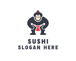 Japan Sumo Wrestler logo design