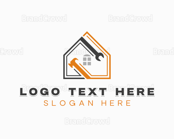 Remodeling Construction Wrench Logo