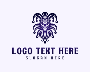 Drama - Jester Carnival Clown logo design