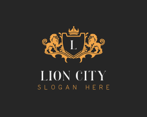 Royal Crest Lion logo design