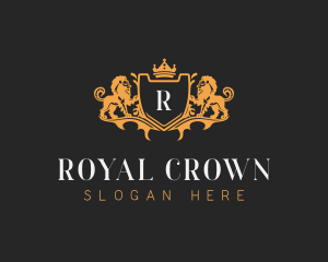 Royal Crest Lion logo design