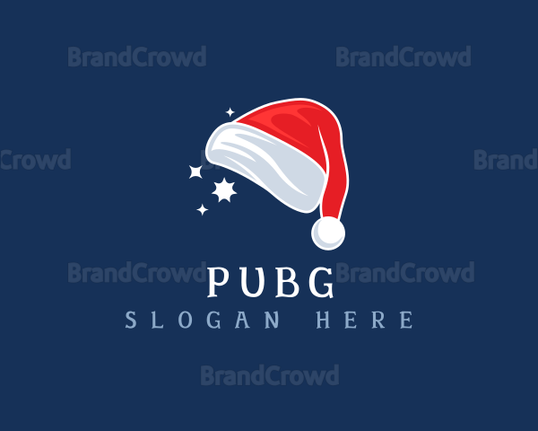 Christmas Santa Hat Logo