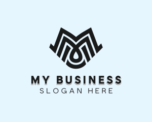 Business Studio Letter M logo design