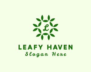 Organic Leaf Wellness Spa logo design