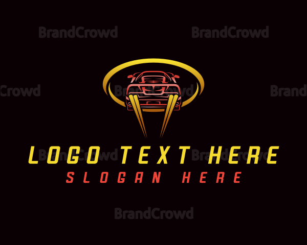 Sports Car Drag Racing Logo