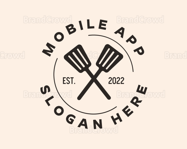 Restaurant Cooking Spatula Logo