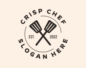 Restaurant Cooking Spatula logo design