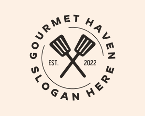 Restaurant Cooking Spatula logo design