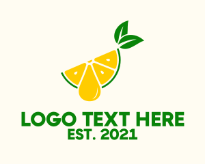 Lemon - Fresh Lemon Juice logo design