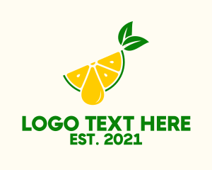 Juice - Fresh Lemon Juice logo design