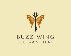 Elegant Wing Key logo design