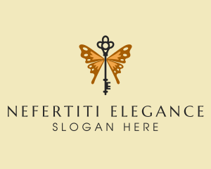 Elegant Wing Key logo design