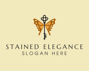 Elegant Wing Key logo design