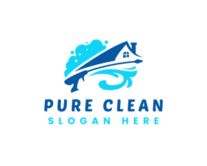 House Cleaning Pressure Wash logo design