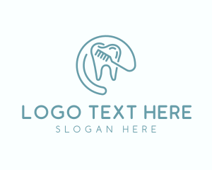 Root Canal - Toothbrush Dental Clinic logo design