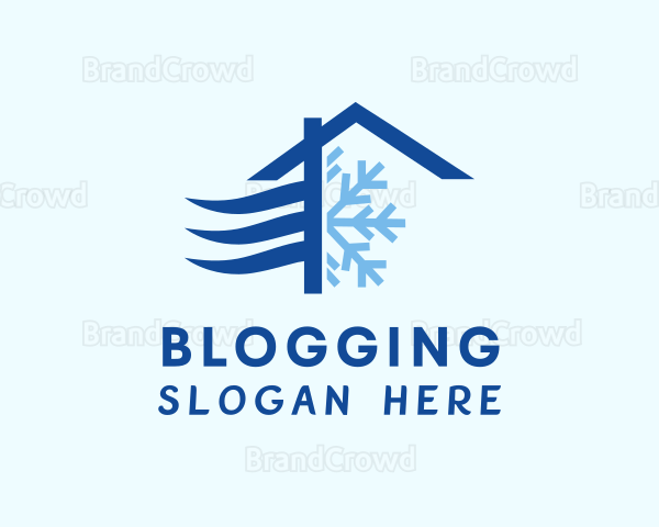 House Snowflake Breeze Logo