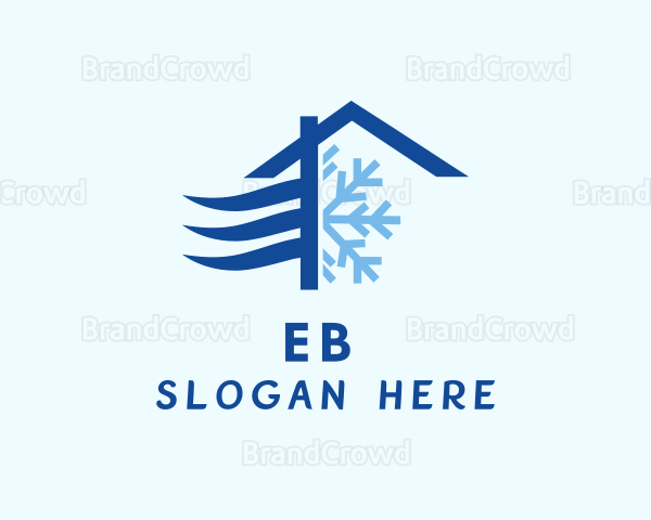 House Snowflake Breeze Logo