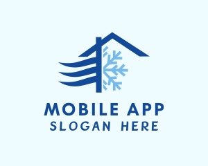House Snowflake Breeze  Logo