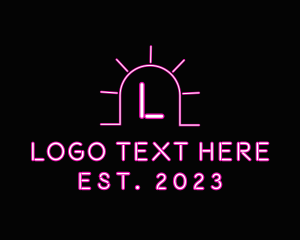 Lighting - Bright Neon Bar logo design