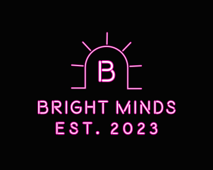 Bright Neon Bar logo design
